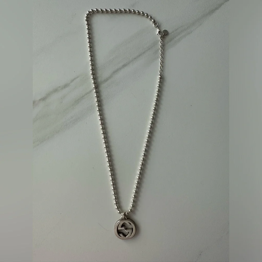 Gucci Men's Interlocking GG Pendant Necklace
